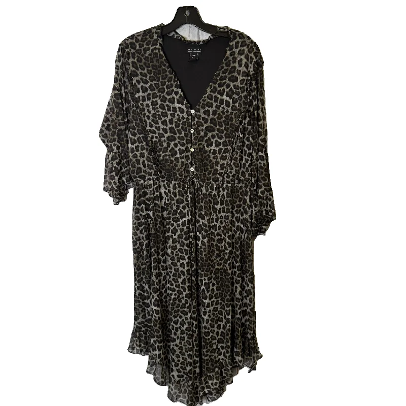 Friends and Family Sale Dress Casual Midi By Kate and Lily In Animal Print, Size: 18 Friends and Family Sale Dress Casual Midi By Kate and Lily In Animal Print, Size: 18