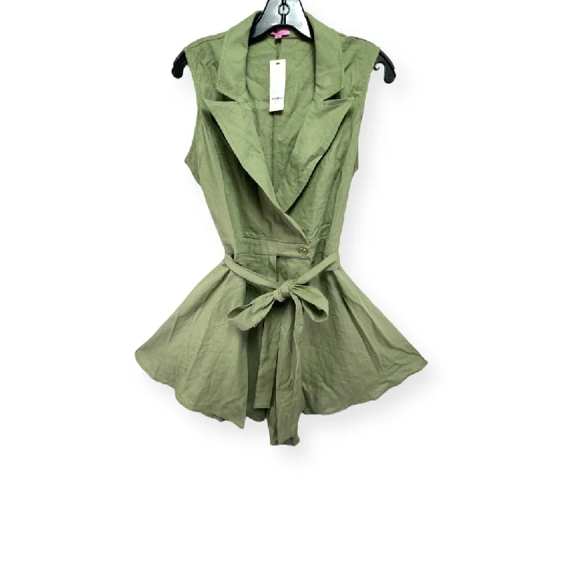 Great Bargains Romper By Miami In Green, Size: L