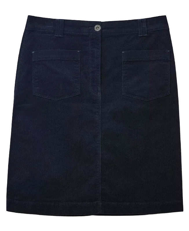 Savings Bonanza Melody Organic Cord Skirt - Dark Navy