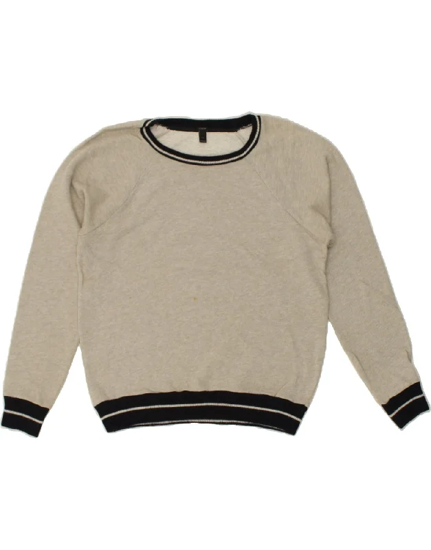 Unmissable Offer J. CREW Womens Sweatshirt Jumper UK 14 Medium Grey Cotton