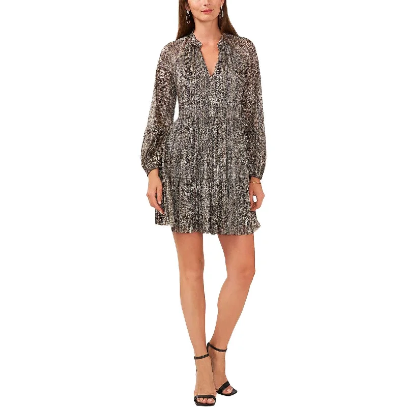 Bargain Blast Womens Metallic Mini Cocktail And Party Dress