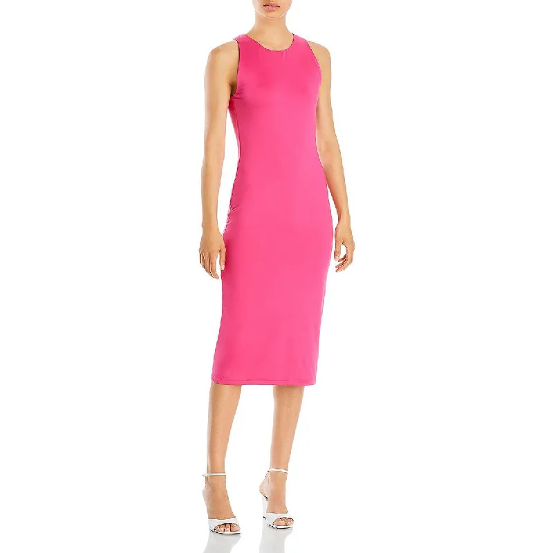 Exclusive Offers Hudson Womens Midi Sleeveless Sheath Dress