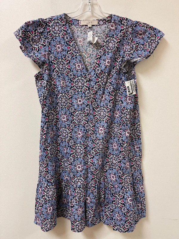 Special Promotion Dress Casual Midi By Loft In Floral Print, Size: S
