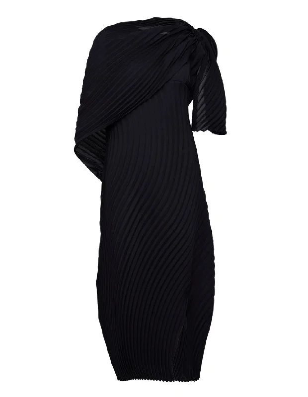 Shop and Save Wrapped Pleats Dress