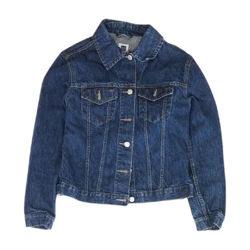 Bargain Bin Blue Solid Denim Jacket