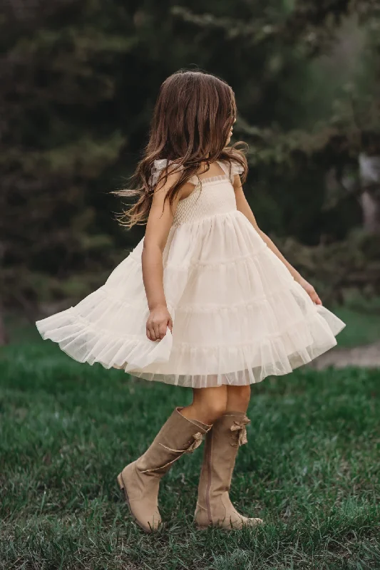 Price Blitz Pia Dress (antique ivory tulle)