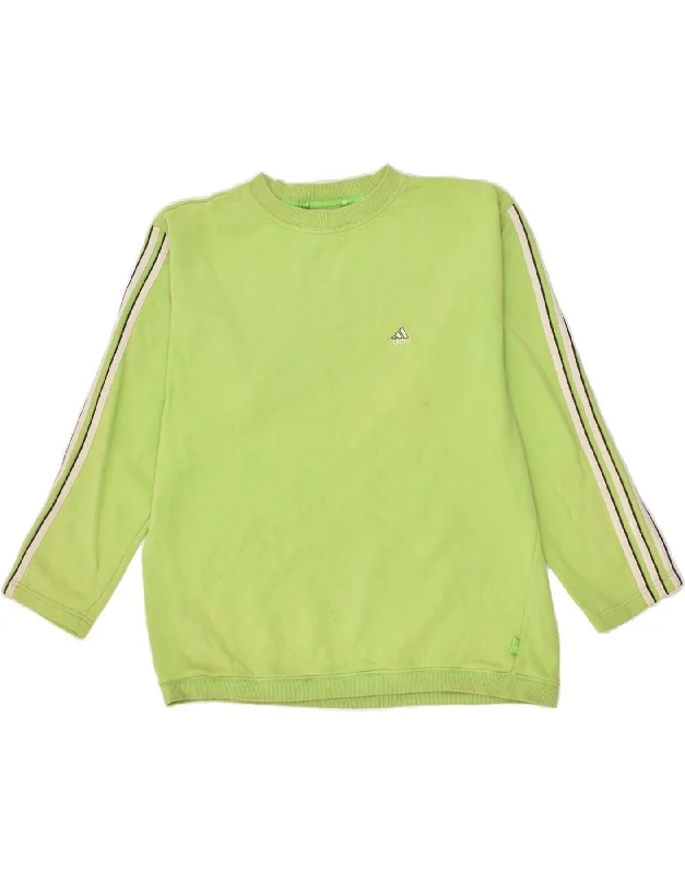 Daily Specials ADIDAS Womens Loose Fit Sweatshirt Jumper UK 18 XL Green Cotton
