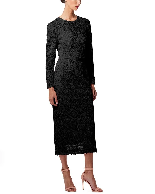 Weekend Flash Sale Carolina Herrera Crewneck Midi Dress