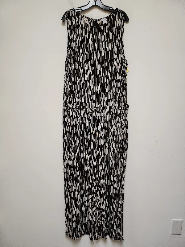 Great Bargains Jumpsuit By Chicos In Black & Tan, Size: Xl