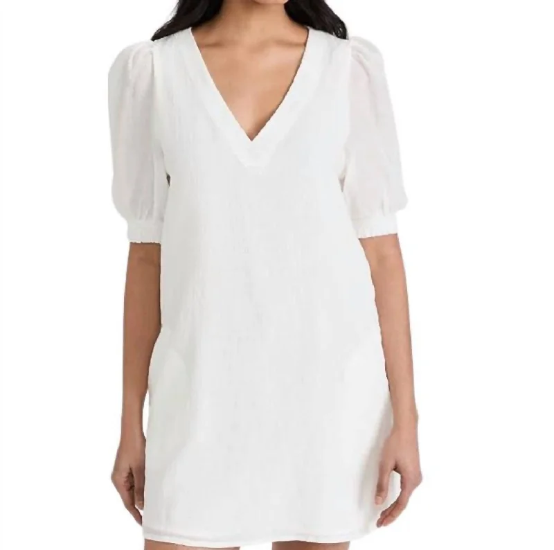 Price Reduction Fields Of Gold Dress In White