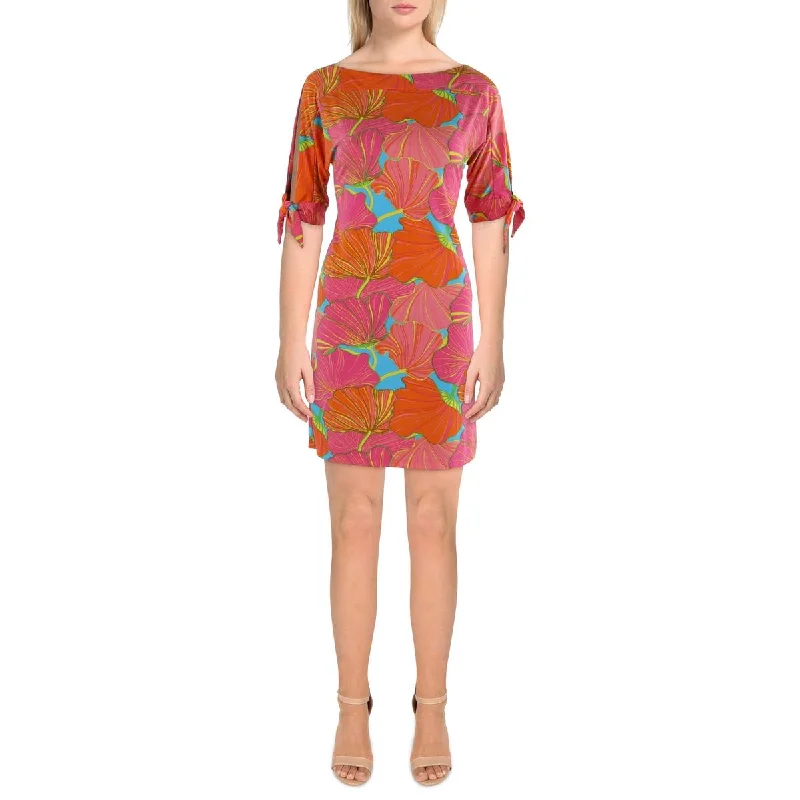 Value Deals Womens Boatneck Short Mini Dress