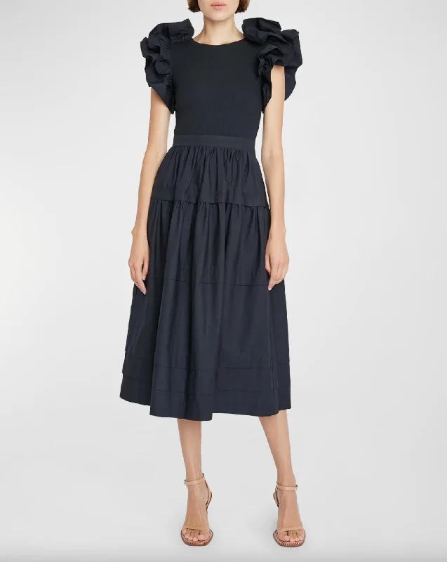 Overstock Sale Francine Dress In Noir