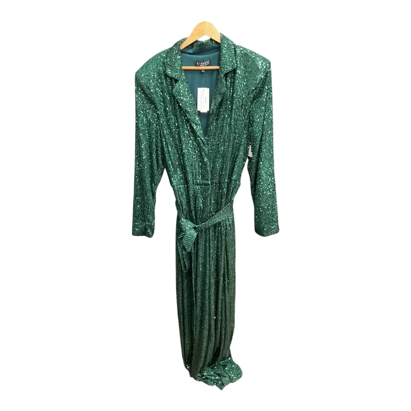 Price Rollback Jumpsuit By Eloquii In Green, Size: 4x