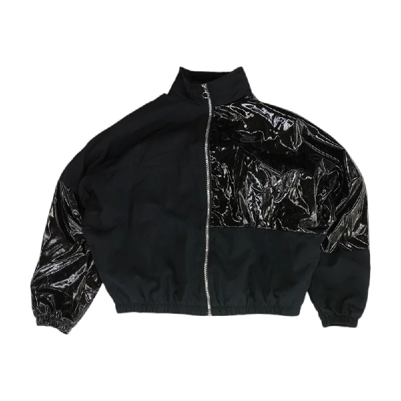Price Reduction Black Solid Lightweight Jacket