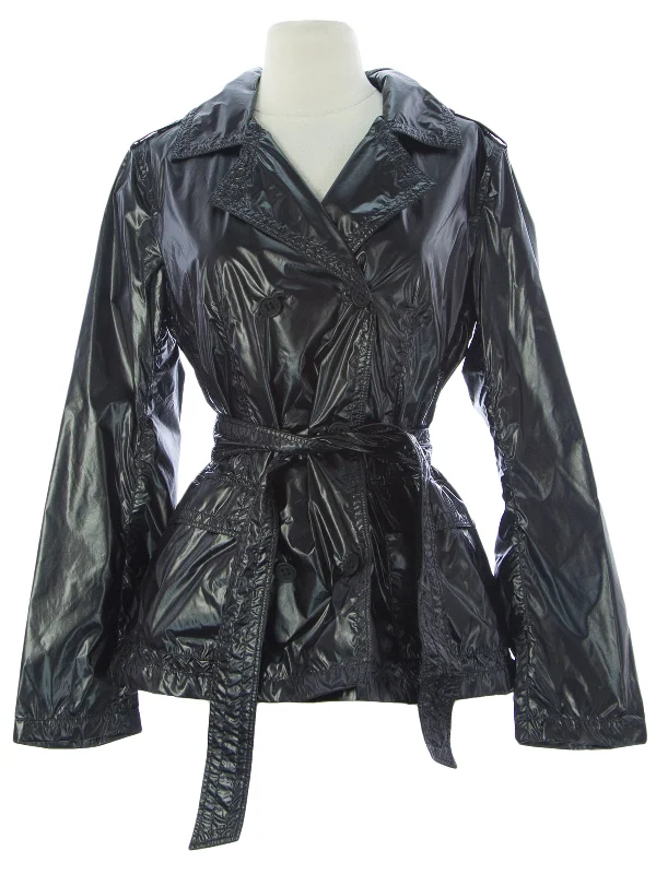 Big Savings ADD Women's Black Polyamide Button Close Jacket UAW419 $250 NEW