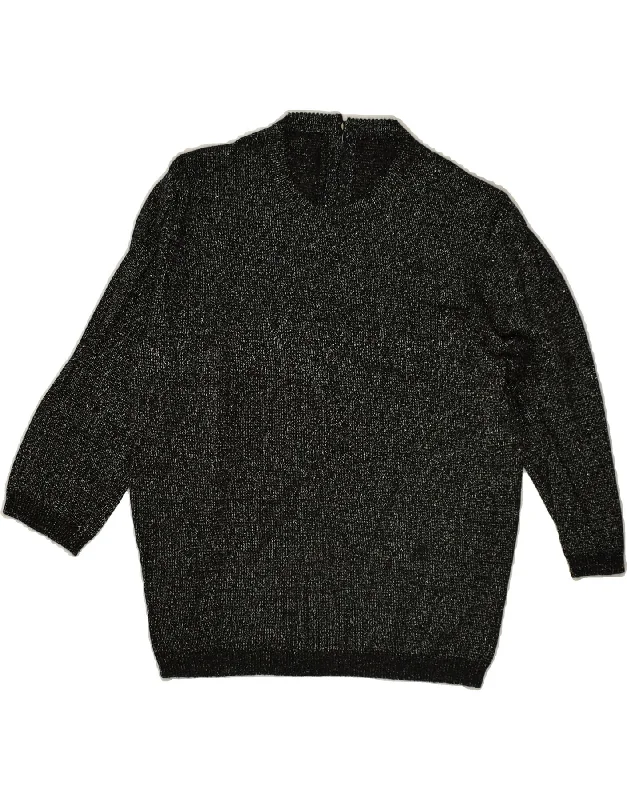 Referral Discount VINTAGE Womens 3/4 Sleeve Crew Neck Jumper Sweater UK 8 Small Black Referral Discount VINTAGE Womens 3/4 Sleeve Crew Neck Jumper Sweater UK 8 Small Black
