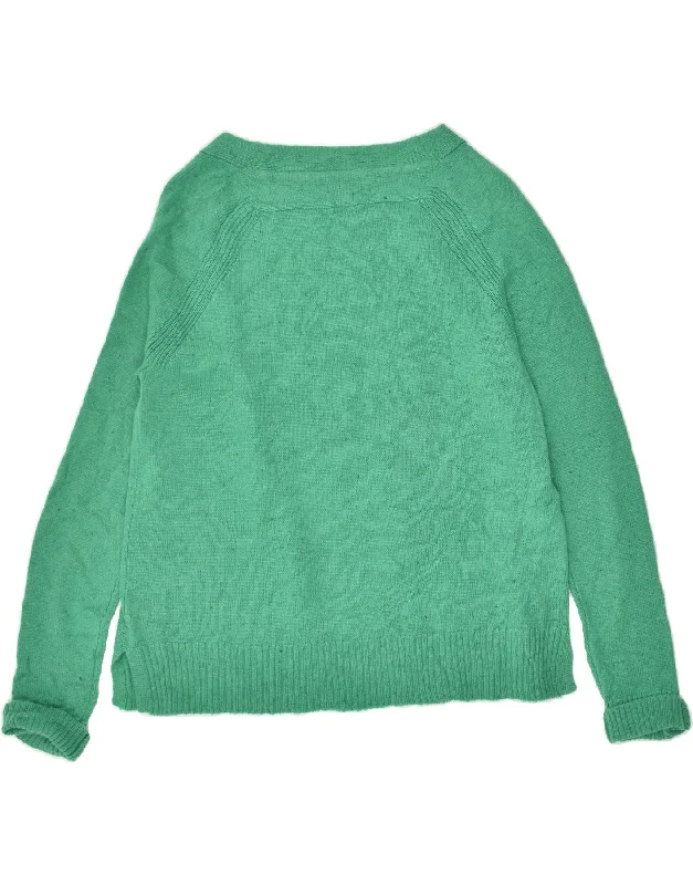 Fantastic Offers CREW CLOTHING Womens Cardigan Sweater US 12 Large Green Flecked Acrylic