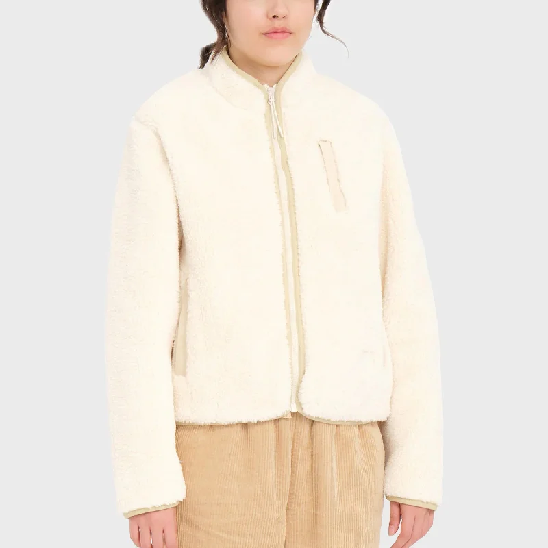 Buy Now Volcom Wuzer Fuzzar Womens Sherpa Sweatshirt - Cloud
