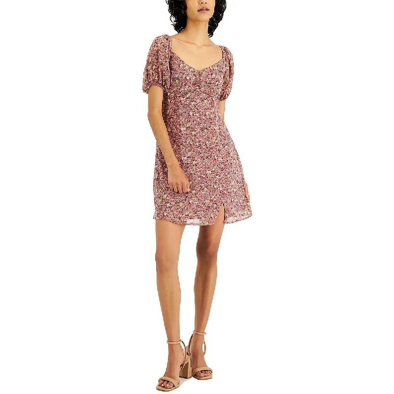 Big Discounts Juniors Womens Floral Short Mini Dress