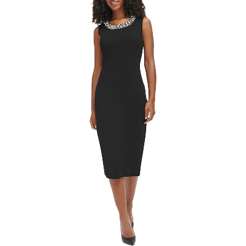 Bargain Prices Womens Embellished Midi Sweaterdress