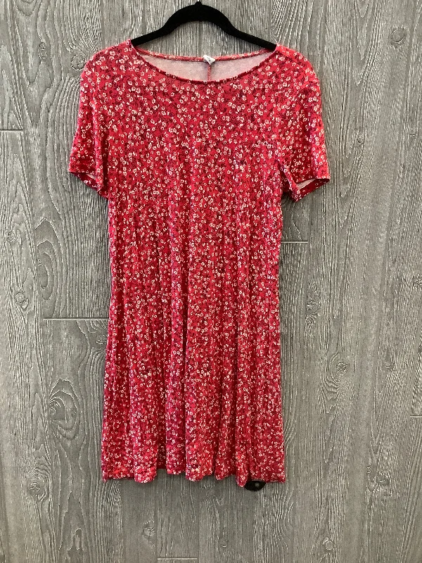 Final Markdown Dress Casual Midi By Old Navy In Red, Size: M