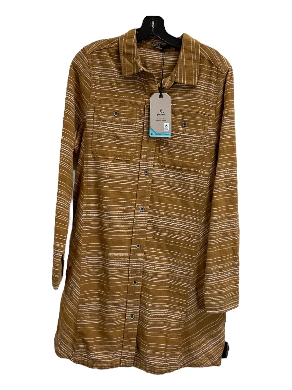 Best Seller Dress Casual Midi By Prana In Yellow, Size: L
