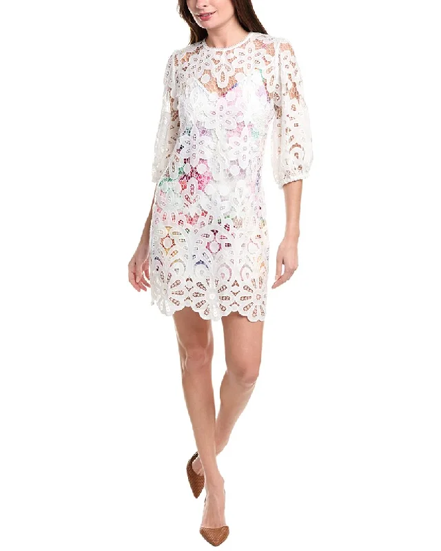 Quick Sale Johnny Was Lisetta Lace Mini Dress