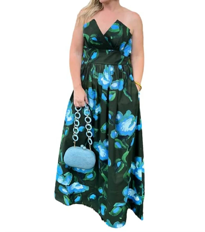 Take Advantage Charro Dress In Recuerdos Verde