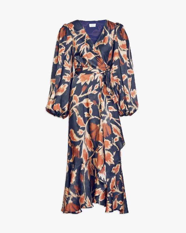 Bonus Savings Long Sleeve Blaire Dress | Dark Navy Multi