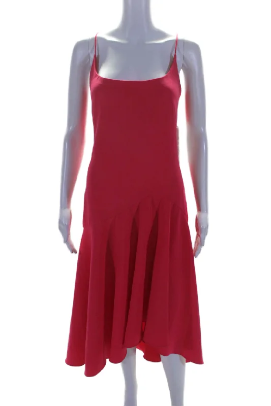 Discount Days Theia Womens Spaghetti Strap Sleeveless A Line Tank Dress Magenta Pink Discount Days Theia Womens Spaghetti Strap Sleeveless A Line Tank Dress Magenta Pink