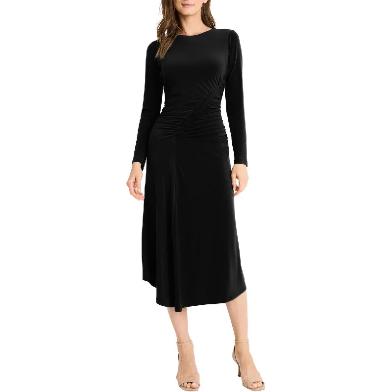 Value Deals Womens Ruched Long Midi Dress