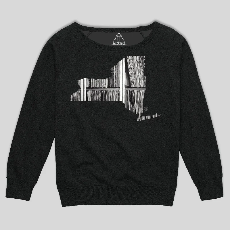 Unmissable Offer NY RECORDS WOMEN'S SCOOP NECK SWEATSHIRT