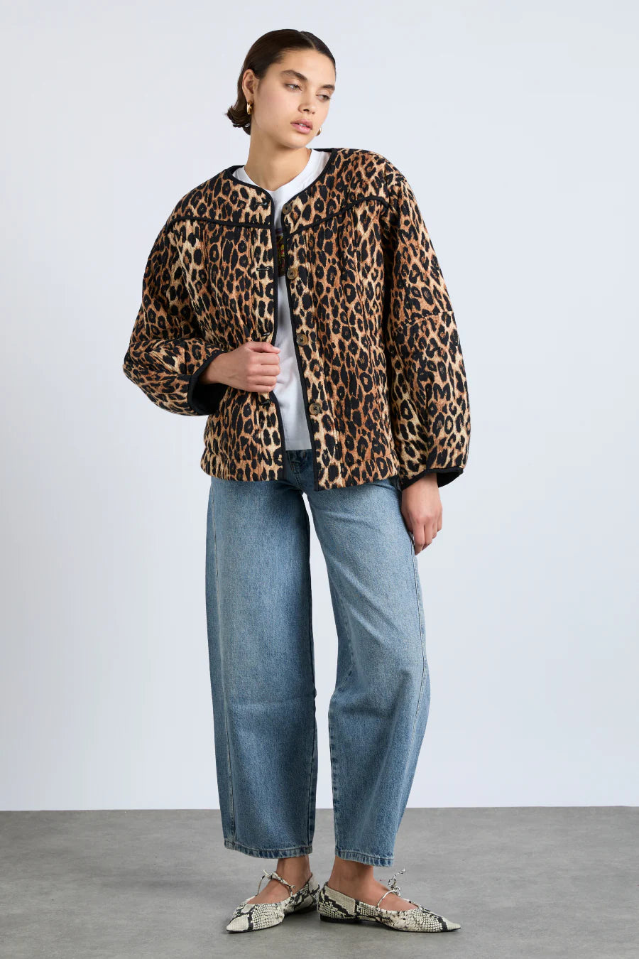 Unmissable Offer Macy Quilted Jacket Leopard