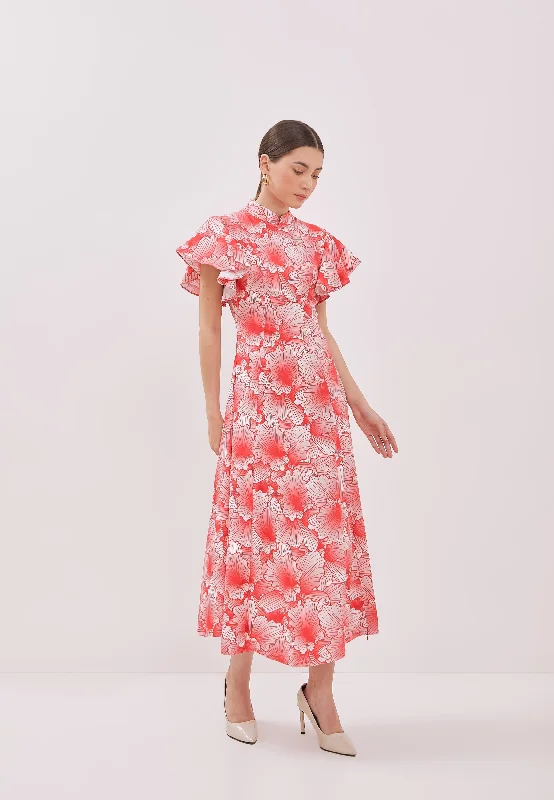 Limited Stock ORCHID Maxi Cheongsam Dress
