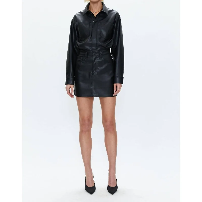 Reduced Prices Nina Long Sleeve Mini Dress Slate Black
