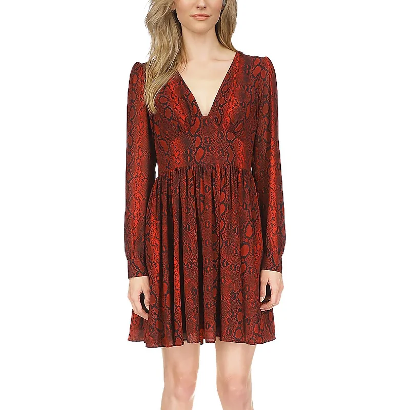 Year-End Clearance Womens Aztec Print Fit & Flare Fit & Flare Dress