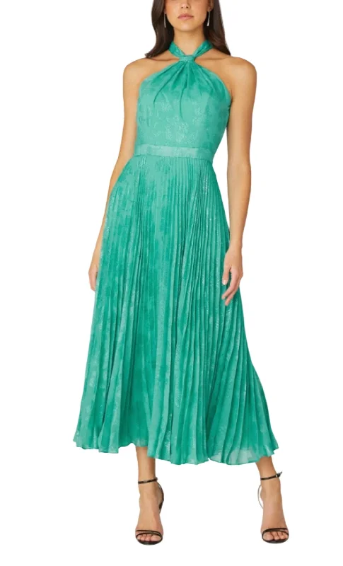 Act Now Midnight Melina Maxi Dress In Jade