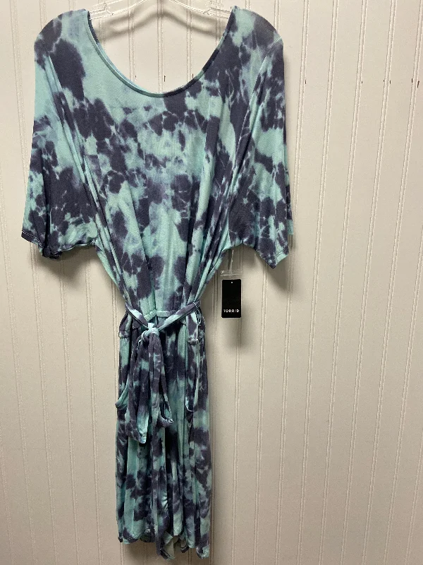 Incredible Offers Romper By Torrid In Blue, Size: 3x