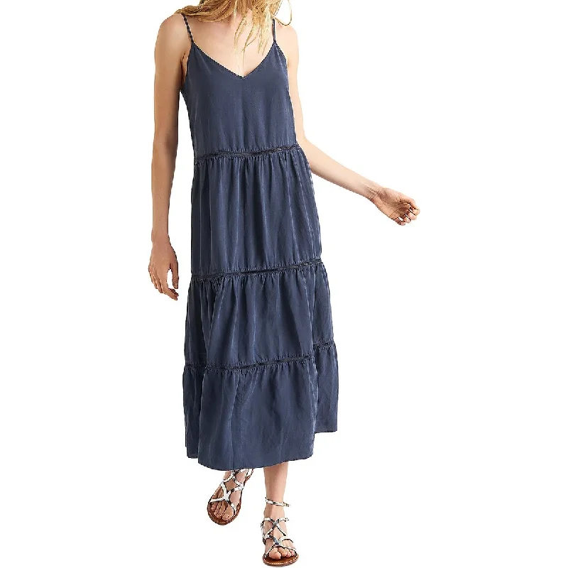 Can't Miss Womens Tiered Adjustable Spaghetti Straps Sundress