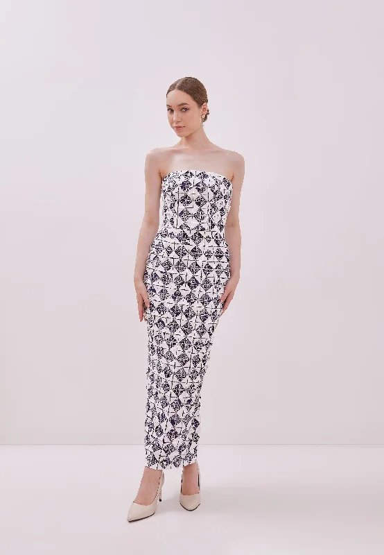 Exclusive Access ORIGAMI Strapless Dress