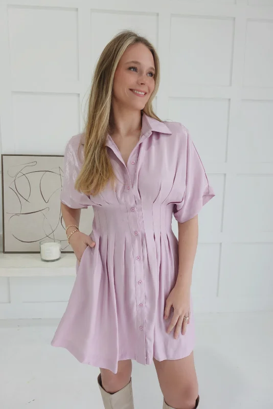 Savings Galore Lainey Mini Dress - Blush