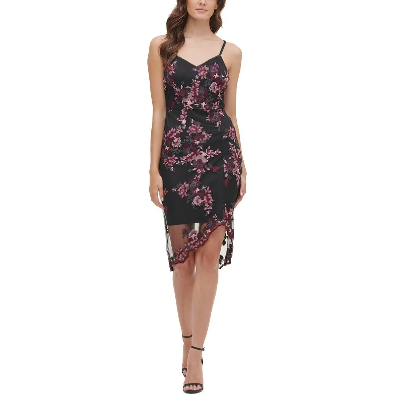 Price Reduction Womens Lace Floral Cocktail And Party Dress