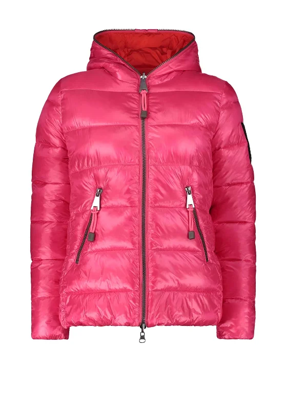 YEAR-End Clearance Betty Barclay Reversible Padded Jacket, Red & Pink