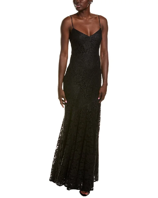 Deal Zone ML Monique Lhuillier Melina Lace Maxi Dress