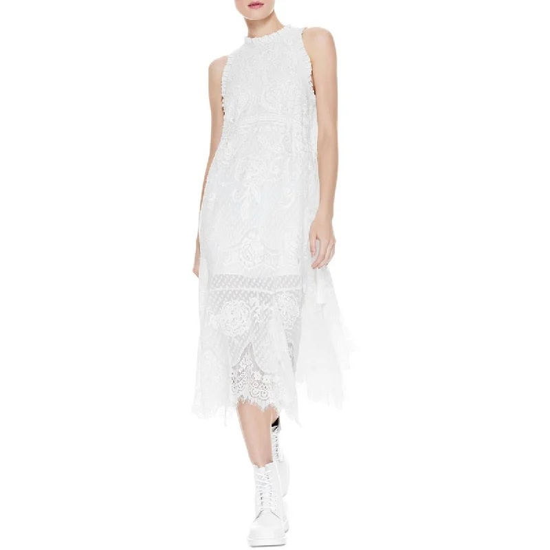 Fantastic Offers Angelyn Womens Embroidered Lace Cocktail and Party Dress