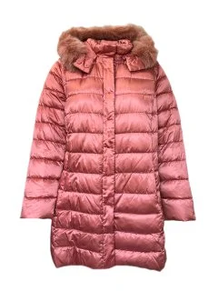 Huge Discounts Marina Rinaldi Women's Pink Artico Button Closure Quilted Jacket NWT