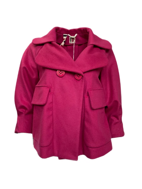 Special Buy I'M ISOLA MARRAS Women's Fuschia Pink 3/4 Sleeve Jacket 00763 $397 NEW