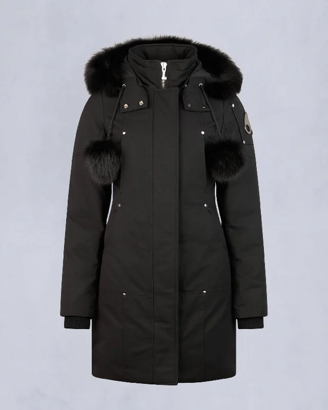 BLACK WITH BLACK FOX FUR