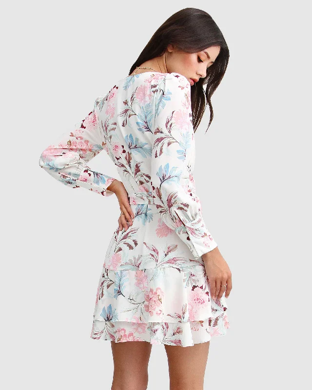 Low Prices A Night With You Mini Wrap Dress