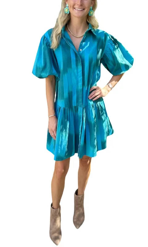 New Deals Frock It Dress In Turquoise Ikat